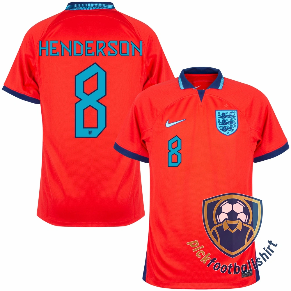 PickFootBallShirt Nike England Away Henderson 8 Shirt 2022 2023 Official Printing 0.webp