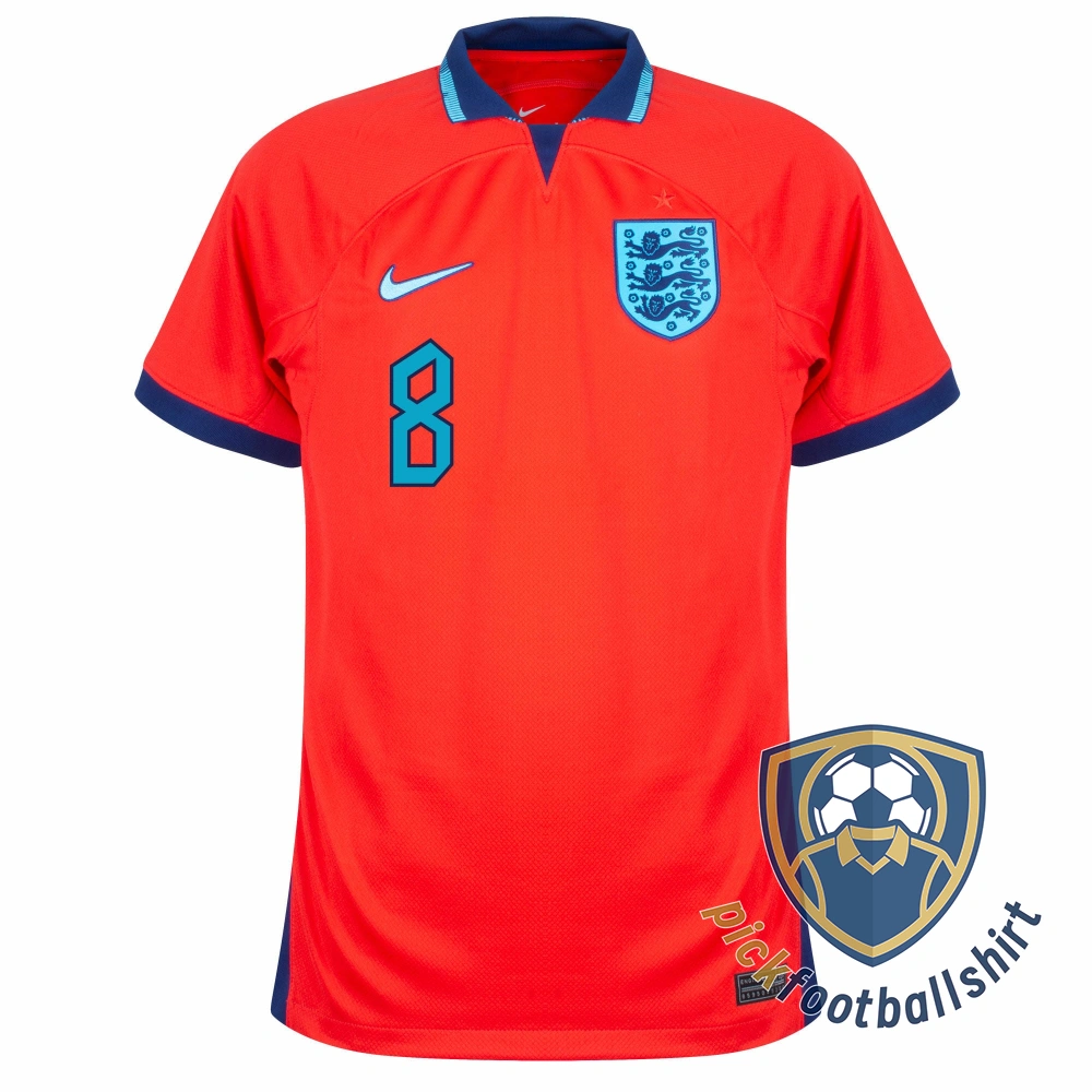PickFootBallShirt Nike England Away Henderson 8 Shirt 2022 2023 Official Printing 3.webp