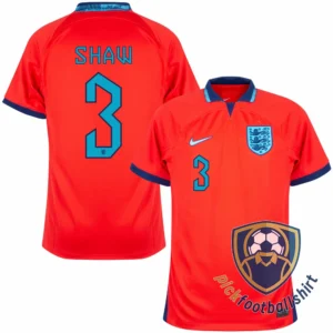 PickFootBallShirt Nike England Away Shaw 3 Shirt 2022 2023 Official Printing 1.webp