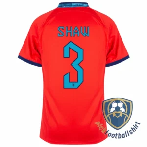 PickFootBallShirt Nike England Away Shaw 3 Shirt 2022 2023 Official Printing 2.webp