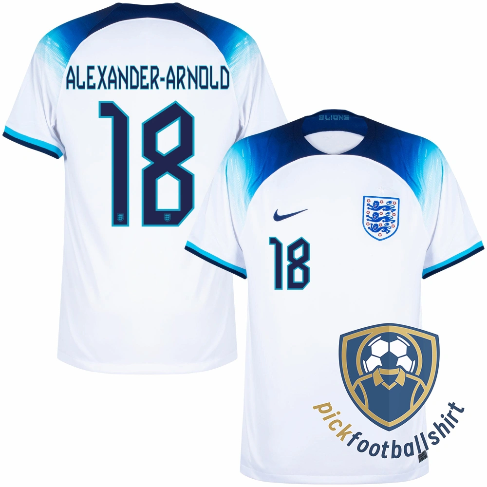PickFootBallShirt Nike England Home Alexander Arnold 18 Shirt 2022 2023 Official Printing 0.webp